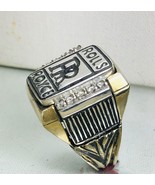 Artisan made Rolls Royce 10 Karat Gold diamond  Mens ring lLge. - $21,432.32 MXN