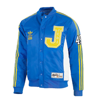 Adidas Original Star Wars Jedi Varsity Coat Hoodie Blue Jacket Sweater P01676 - £111.57 GBP
