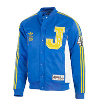 Adidas Original Star Wars Jedi Varsity Coat Hoodie Blue Jacket Sweater P... - £109.76 GBP