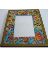 Handpainted Wooden Picture Frame &quot;FISH&quot; BY DIMITRY ZHUKOV SIGNED - $60.59 CAD