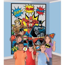 Justice League Scene Setters Wall Decoration with Photo Props - $18.80