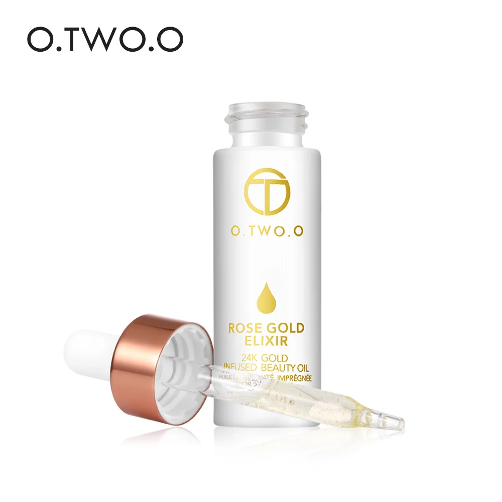 O.TWO.O Makeup Primer For Face Lip Make up 24k Rose Gold Elixir Essential Oil An - $31.27