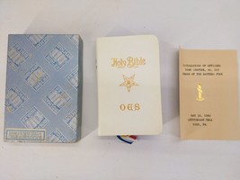 HOLY BIBLE w/ Box KJV Holman Order of the Eastern Star Edition OES Masonic - £12.61 GBP