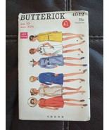 4942 BUTTERICK 1960&#39;s Misses One Piece ALine Dress Sewing Pattern Size 1... - £18.68 GBP