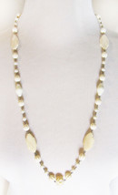 Nice Vintage Tribal Lucite Bone Beaded Necklace - £11.93 GBP