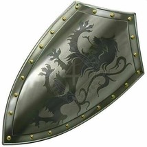 Scudo medievale del guerriero del drago completamente funzionante Scudo del... - £60.79 GBP