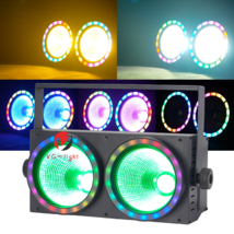 200W COB LED Par Light DMX Stage DJ Audience Blinder Light Warm+Cool White - $201.27