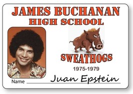 JUAN EPSTEIN Welcome Back Kotter Name Badge with pin Fastener Halloween Costume  - £12.78 GBP