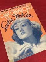 Joan Crawford Ladie McKee Sheet Music VTG 1934 Ukulele Banjo Nacio Herb ... - $7.91