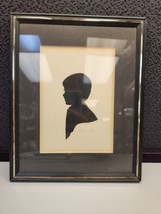 Vintage Child&#39;s Silhouette Framed Chris 11/89 - £10.15 GBP