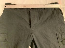 MENS TRU-SPEC BLACK TACTICAL CARGO LARGE 38" X 30" BUTTON FLY COTTON BLE... - $26.99