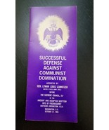 1969 Successful Defense Against Communist Domination Scottish Freemasonry - $120.33 CAD