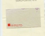 The Apolo Hotel Sheet of Stationery &amp; Envelope Kampala Uganda - $15.84