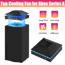 USB Cooling Fan RGB Cooler Accessories for Xbox Series X Game Console Low Noise - £34.09 GBP