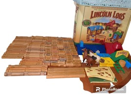 Lincoln Logs Rocky Mountain Ranch  InComplete.Extra Logs-165 Pieces.See ... - $20.88