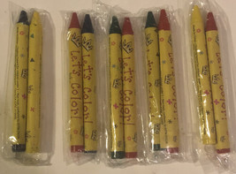 King Crayons Lot Of 5 Packs Of 2 Crayons Per Pack T7 - $3.95
