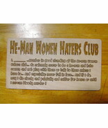 HE-MAN Woman Haters Club - OATH - Wood Sign / Plaque - Little Rascles Our Gang - $34.50