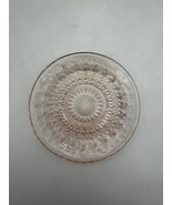 Jeannette Pink Depression Glass Holiday Buttons &amp; Bows 5.25” Plate - $17.81 CAD
