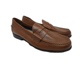 Nunn Bush Men&#39;s Drexel Moc-Toe Penny Loafers 84744 Cognac Leather Size 1... - $56.99