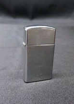 VINTAGE Zippo Slim Chrome Lighter 1981 - Sparks, Needs Fuel - £10.63 GBP