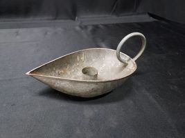 19th c. RICHARD PERRY &amp; SON Co. Tin Tinware Candlestick Chamber Candle H... - $99.99