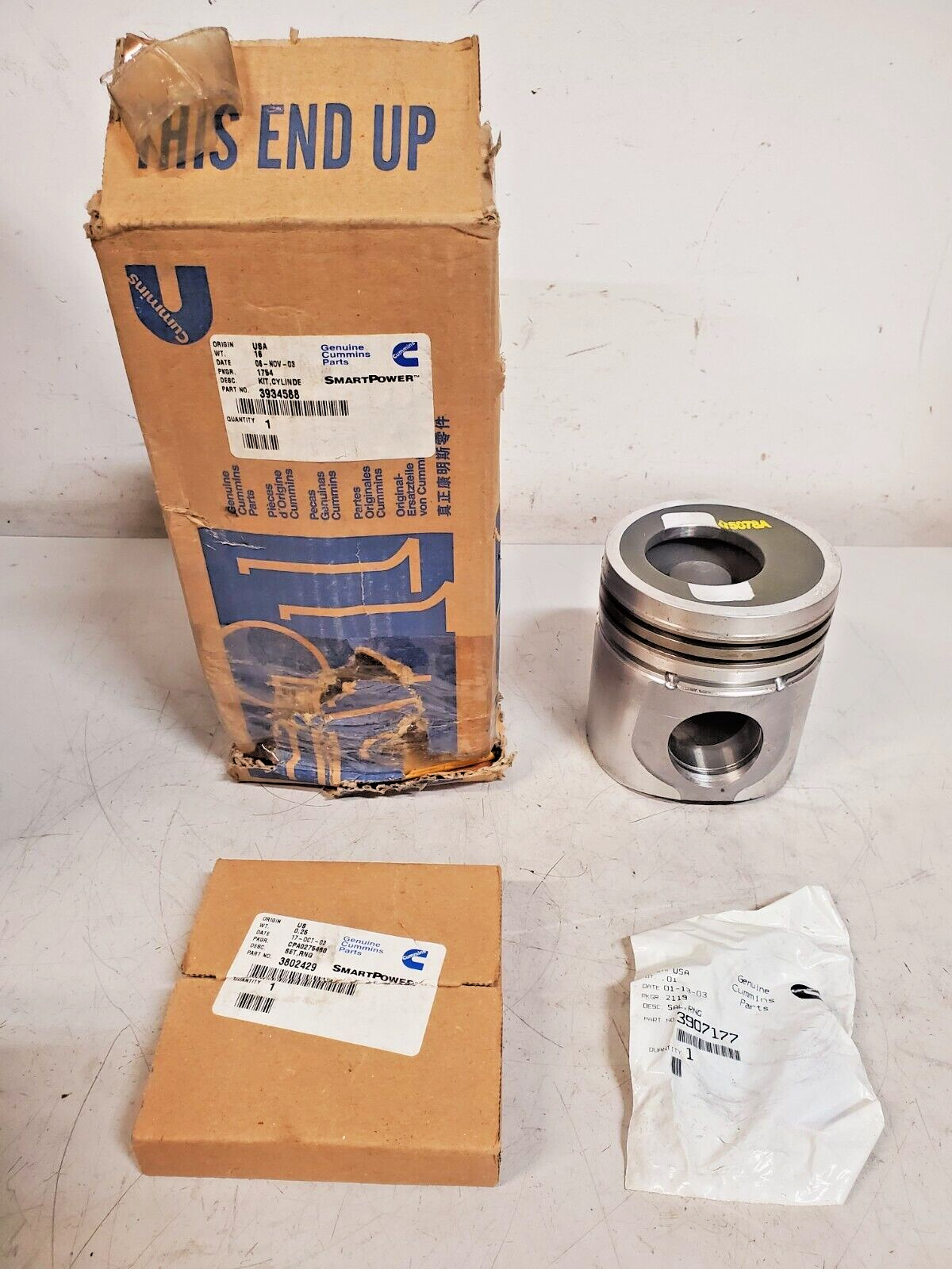 Cummins Piston 5878A &amp; Rings 3802429 | 3934588 | 3907177 - $80.74