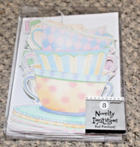 Novelty Invitations Tea Party Birthday Celebration Set of 8 Amscan - £5.35 GBP