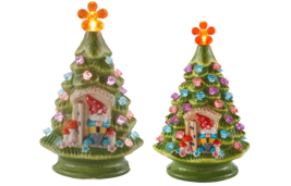 NEW Lighted Novelty Retro LED Gnome Easter Tree small or large battery powered - £10.35 GBP+