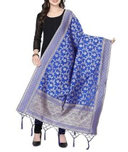 Jacquard Dupatta Silk Zari ethnic Indian Chunni Women/Girl Wedding/partywear PBL - £21.62 GBP