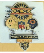 Super Bowl XX NFL World Champion BEARS Sports Pin - $19.12 CAD