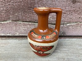 Vtg Demi Tasse Mohawk Coffee Drip Jug Mini Empty Liquor Bottle Jug W Indian - £19.74 GBP