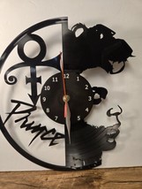 Prince Wall Clock Unique Art Vinyl Record Clock Uses 1.5V Battery - $14.40