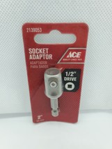 Ace Hardware Square 1/2 in. x 2 in. L Socket Adapter S2 Tool, 2139053 Lo... - $25.74