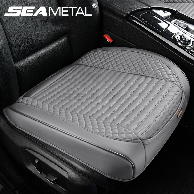SEAMETAL Front Car Seat Cover Nappa Leather Cars Seat Cushion Universal Auto - £16.69 GBP+