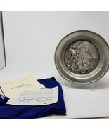 1977 Marcel Jovine Plate 8.5&quot; Victory at Yorktown Bicentennial Pewter - £24.51 GBP