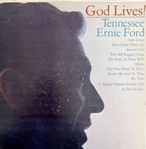 Tennessee Ernie Ford God Lives 1960s Album Vinyl Record 33 12&quot; Spiritual VRE1 - £15.43 GBP