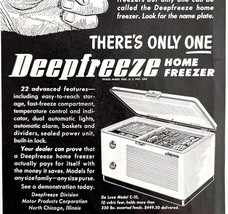Deepfreeze Deluxe Freezer C-10 1948 Advertisement Appliance Fridge DWHH6 - $19.99
