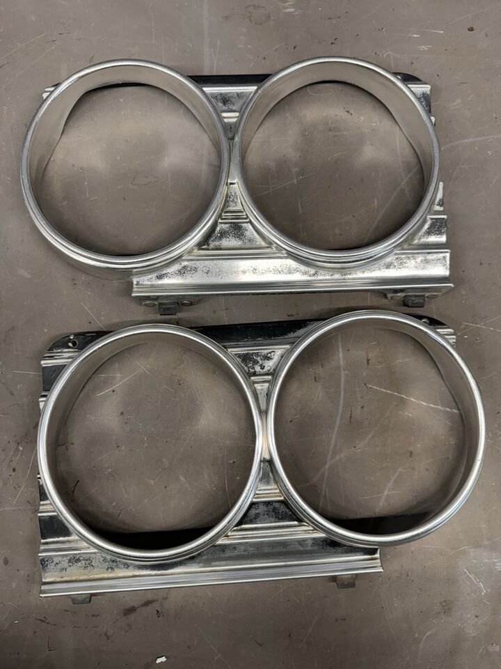 1967 Chevrolet Chevelle Malibu El Camino Headlight Bezels Trim Rings Mol... - $50.70
