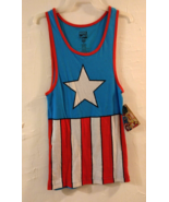 Marvel Comics Captain America Men&#39;s Med PJ Tank Shirt Licensed Merchandi... - $15.18