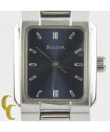 Bulova Woman&#39;s Stainless Steel Quartz Watch w/ Satin Blue Dial 1999 - $6,762.02 MXN