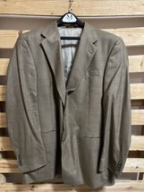 Hart Schaffner Marx Nordstroms Plaid Dress Suit Coat Men&#39;s Size 46R  KG JD - €64,72 EUR