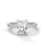 2ct Radiant Lab Moissanite Diamond Engagement Ring - $810.25 CAD