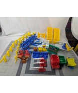 Fisher Price Geotrax Misc Accessories Signs Cars Rails Lot - $39.95