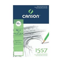 Canson A3 120 gsm Light Grain Short Side Glued Pad Drawing Paper - Pure ... - $29.00