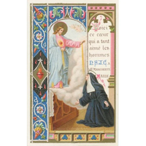 St. Margaret Mary – print based on Vintage Holy Card - £8.50 GBP+