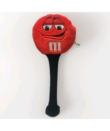 Vtg M&amp;M Golf Club Head-Cover  Candy Red Plush Character Embroidered Driver - $43.56