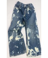Gymboree Sz 5 Custom Tie Dyed Blue Jeans Denim Boot Cut Distressed Wow! - £11.97 GBP