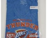 NWT Majestic Threads NBS Oklahoma City OKC Thunder Hooded Long Sleeve Sh... - $19.39
