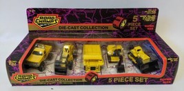 1993 ROAD CHAMPS Super Size 5-Piece Diecast Construction Trucks Collection - £16.23 GBP