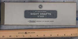 as found - WILSON JONES White bond SIGHT DRAFTS S1515 - not filled out - $9.85